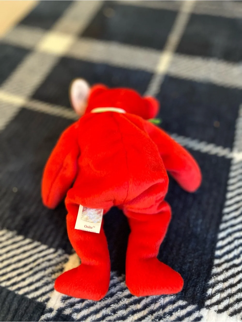 Ty Red Plush Bear ‘Osito’ with Mexico Flag Accent